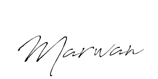 Design your own signature with our free online signature maker. With this signature software, you can create a handwritten (Antro_Vectra) signature for name Marwan. Marwan signature style 6 images and pictures png