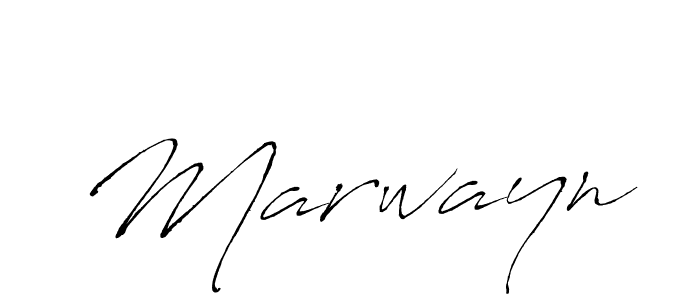 You can use this online signature creator to create a handwritten signature for the name Marwayn. This is the best online autograph maker. Marwayn signature style 6 images and pictures png
