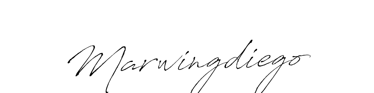 The best way (Antro_Vectra) to make a short signature is to pick only two or three words in your name. The name Marwingdiego include a total of six letters. For converting this name. Marwingdiego signature style 6 images and pictures png