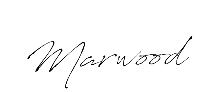 Design your own signature with our free online signature maker. With this signature software, you can create a handwritten (Antro_Vectra) signature for name Marwood. Marwood signature style 6 images and pictures png