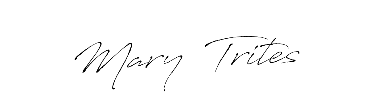 The best way (Antro_Vectra) to make a short signature is to pick only two or three words in your name. The name Mary  Trites include a total of six letters. For converting this name. Mary  Trites signature style 6 images and pictures png