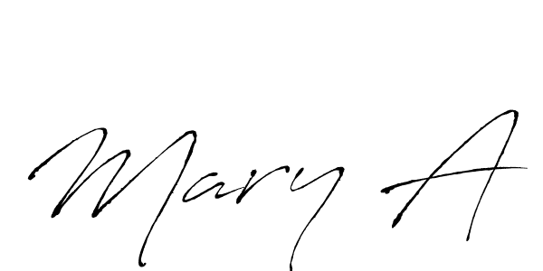 You should practise on your own different ways (Antro_Vectra) to write your name (Mary A) in signature. don't let someone else do it for you. Mary A signature style 6 images and pictures png
