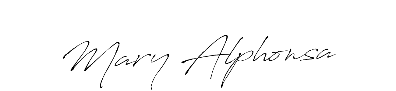 Mary Alphonsa stylish signature style. Best Handwritten Sign (Antro_Vectra) for my name. Handwritten Signature Collection Ideas for my name Mary Alphonsa. Mary Alphonsa signature style 6 images and pictures png