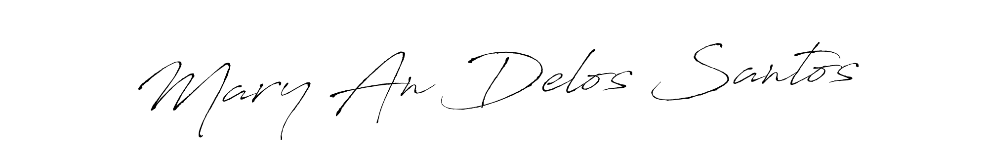 You should practise on your own different ways (Antro_Vectra) to write your name (Mary An Delos Santos) in signature. don't let someone else do it for you. Mary An Delos Santos signature style 6 images and pictures png