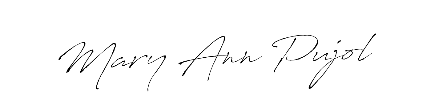 Similarly Antro_Vectra is the best handwritten signature design. Signature creator online .You can use it as an online autograph creator for name Mary Ann Pujol. Mary Ann Pujol signature style 6 images and pictures png