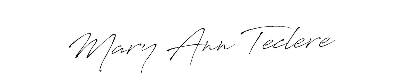 How to make Mary Ann Teclere name signature. Use Antro_Vectra style for creating short signs online. This is the latest handwritten sign. Mary Ann Teclere signature style 6 images and pictures png