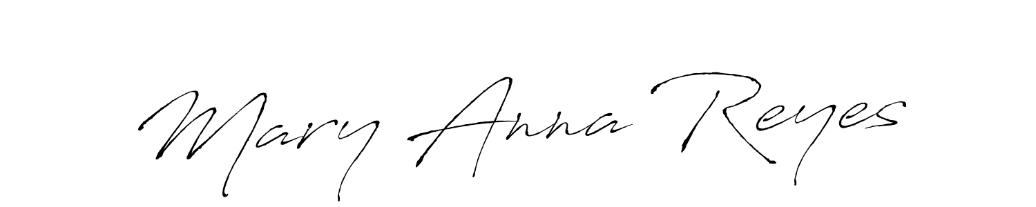 Design your own signature with our free online signature maker. With this signature software, you can create a handwritten (Antro_Vectra) signature for name Mary Anna Reyes. Mary Anna Reyes signature style 6 images and pictures png