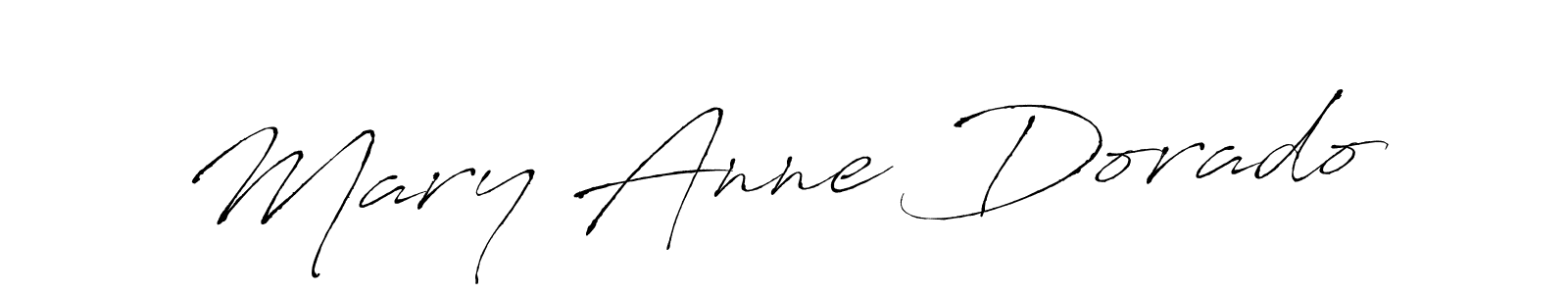 How to make Mary Anne Dorado name signature. Use Antro_Vectra style for creating short signs online. This is the latest handwritten sign. Mary Anne Dorado signature style 6 images and pictures png