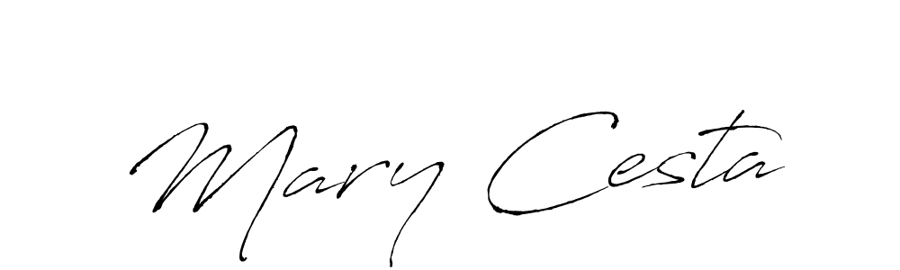 Make a beautiful signature design for name Mary Cesta. With this signature (Antro_Vectra) style, you can create a handwritten signature for free. Mary Cesta signature style 6 images and pictures png