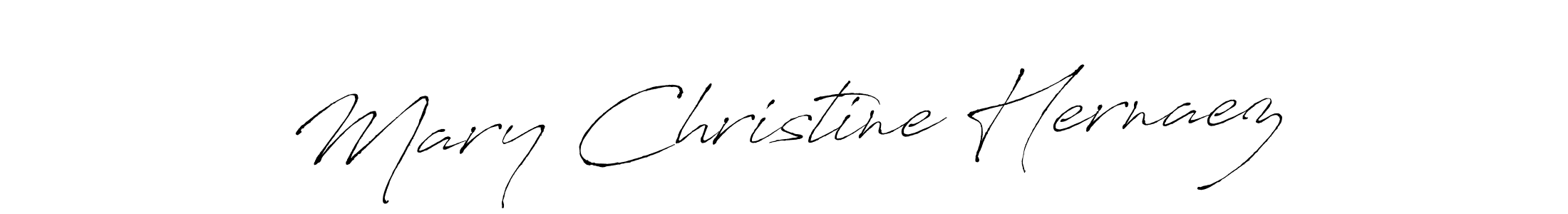 How to make Mary Christine Hernaez name signature. Use Antro_Vectra style for creating short signs online. This is the latest handwritten sign. Mary Christine Hernaez signature style 6 images and pictures png