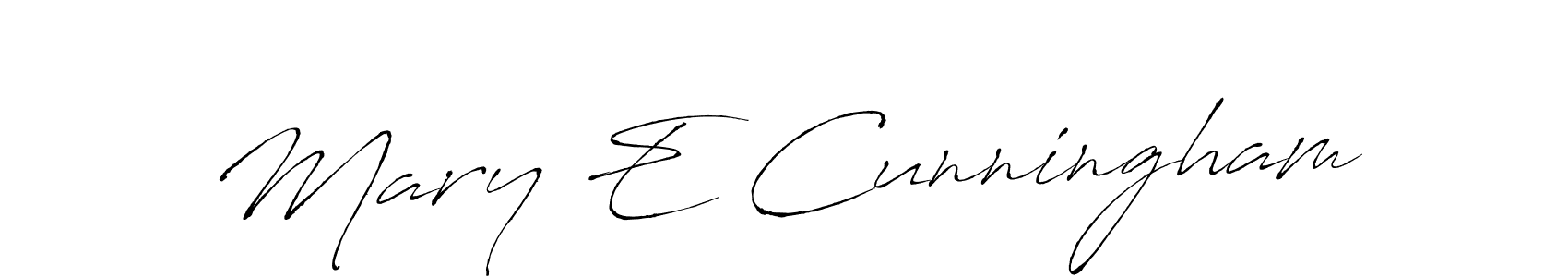 Design your own signature with our free online signature maker. With this signature software, you can create a handwritten (Antro_Vectra) signature for name Mary E Cunningham. Mary E Cunningham signature style 6 images and pictures png