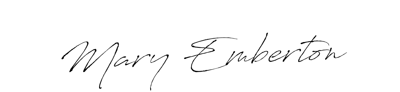 Similarly Antro_Vectra is the best handwritten signature design. Signature creator online .You can use it as an online autograph creator for name Mary Emberton. Mary Emberton signature style 6 images and pictures png