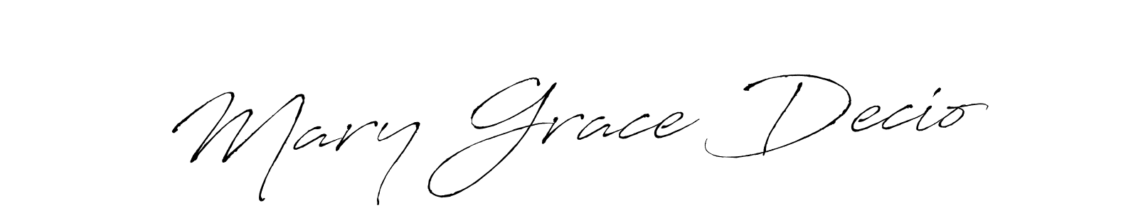 Also You can easily find your signature by using the search form. We will create Mary Grace Decio name handwritten signature images for you free of cost using Antro_Vectra sign style. Mary Grace Decio signature style 6 images and pictures png