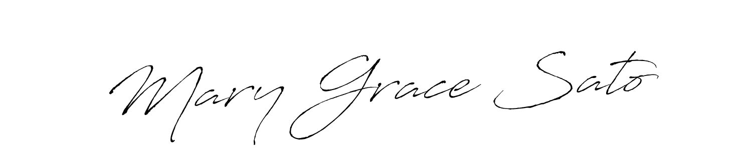 How to make Mary Grace Sato signature? Antro_Vectra is a professional autograph style. Create handwritten signature for Mary Grace Sato name. Mary Grace Sato signature style 6 images and pictures png