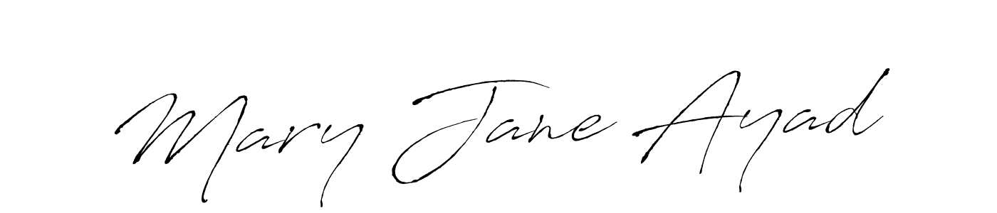 Use a signature maker to create a handwritten signature online. With this signature software, you can design (Antro_Vectra) your own signature for name Mary Jane Ayad. Mary Jane Ayad signature style 6 images and pictures png