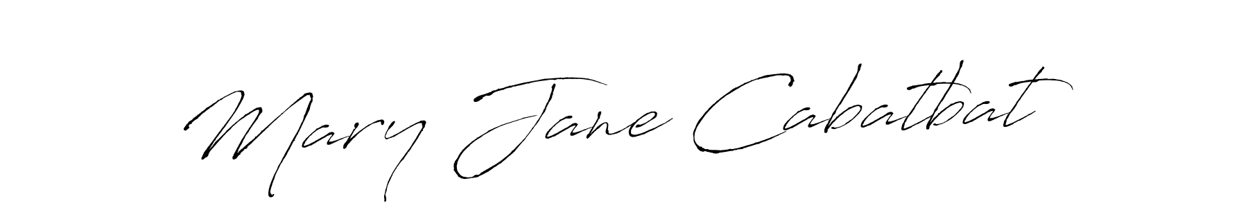 Make a beautiful signature design for name Mary Jane Cabatbat. With this signature (Antro_Vectra) style, you can create a handwritten signature for free. Mary Jane Cabatbat signature style 6 images and pictures png