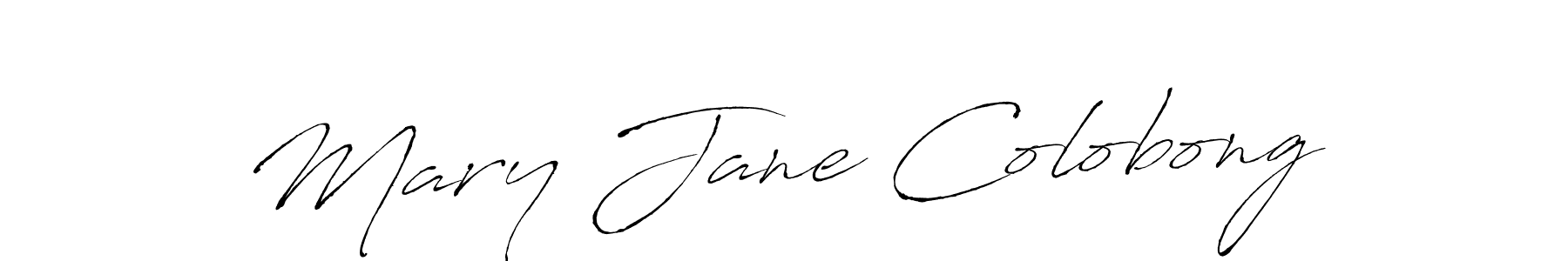 Use a signature maker to create a handwritten signature online. With this signature software, you can design (Antro_Vectra) your own signature for name Mary Jane Colobong. Mary Jane Colobong signature style 6 images and pictures png