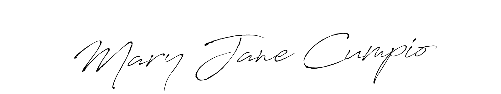 Make a beautiful signature design for name Mary Jane Cumpio. With this signature (Antro_Vectra) style, you can create a handwritten signature for free. Mary Jane Cumpio signature style 6 images and pictures png