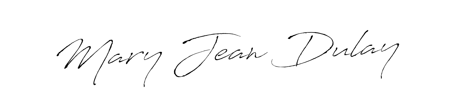 Design your own signature with our free online signature maker. With this signature software, you can create a handwritten (Antro_Vectra) signature for name Mary Jean Dulay. Mary Jean Dulay signature style 6 images and pictures png