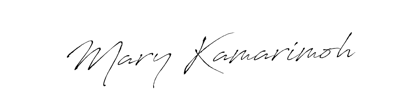 Create a beautiful signature design for name Mary Kamarimoh. With this signature (Antro_Vectra) fonts, you can make a handwritten signature for free. Mary Kamarimoh signature style 6 images and pictures png