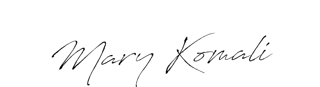 How to make Mary Komali signature? Antro_Vectra is a professional autograph style. Create handwritten signature for Mary Komali name. Mary Komali signature style 6 images and pictures png