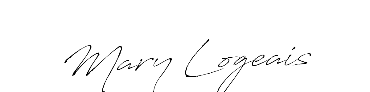 Make a beautiful signature design for name Mary Logeais. With this signature (Antro_Vectra) style, you can create a handwritten signature for free. Mary Logeais signature style 6 images and pictures png