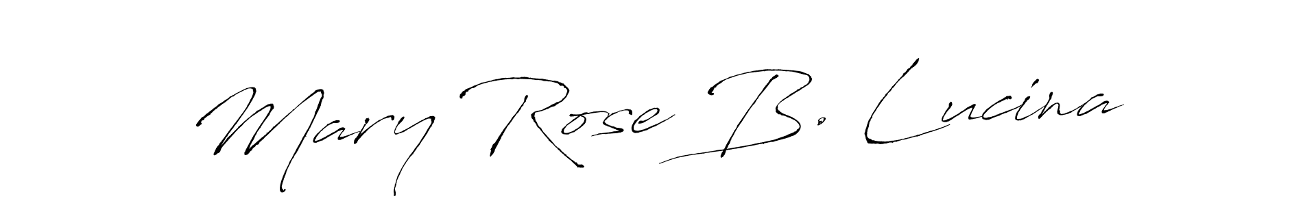 Also we have Mary Rose B. Lucina name is the best signature style. Create professional handwritten signature collection using Antro_Vectra autograph style. Mary Rose B. Lucina signature style 6 images and pictures png
