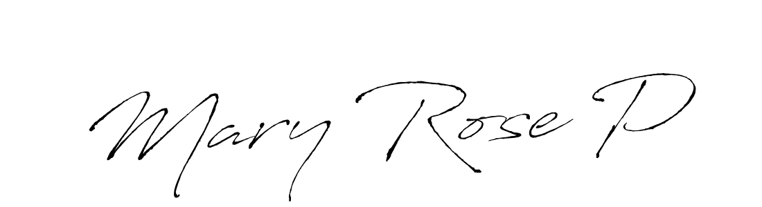 Mary Rose P stylish signature style. Best Handwritten Sign (Antro_Vectra) for my name. Handwritten Signature Collection Ideas for my name Mary Rose P. Mary Rose P signature style 6 images and pictures png