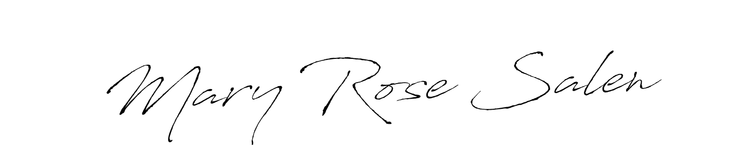 Create a beautiful signature design for name Mary Rose Salen. With this signature (Antro_Vectra) fonts, you can make a handwritten signature for free. Mary Rose Salen signature style 6 images and pictures png