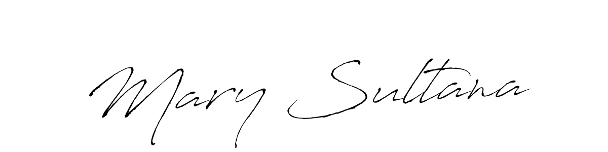 Design your own signature with our free online signature maker. With this signature software, you can create a handwritten (Antro_Vectra) signature for name Mary Sultana. Mary Sultana signature style 6 images and pictures png