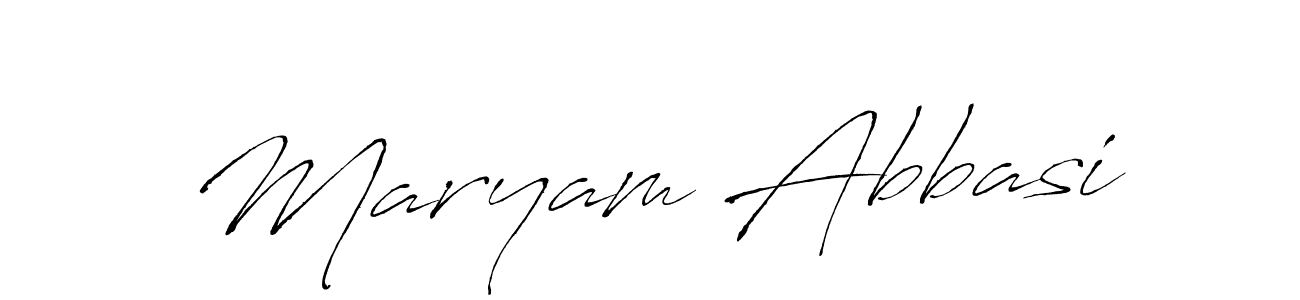Design your own signature with our free online signature maker. With this signature software, you can create a handwritten (Antro_Vectra) signature for name Maryam Abbasi. Maryam Abbasi signature style 6 images and pictures png