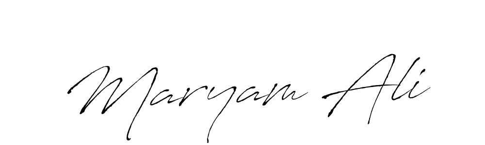 Antro_Vectra is a professional signature style that is perfect for those who want to add a touch of class to their signature. It is also a great choice for those who want to make their signature more unique. Get Maryam Ali name to fancy signature for free. Maryam Ali signature style 6 images and pictures png