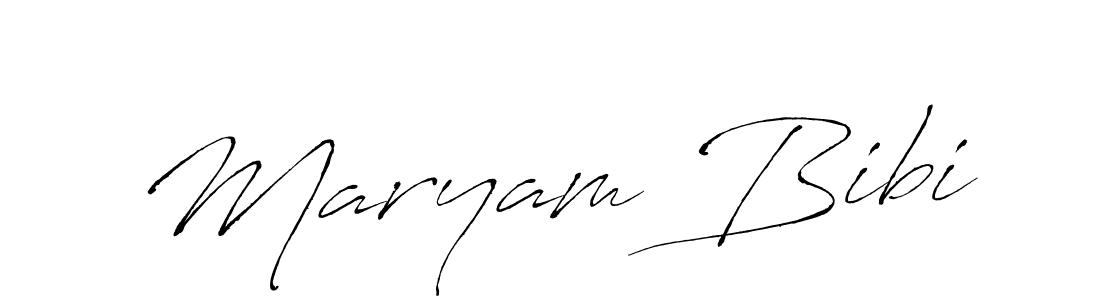 Create a beautiful signature design for name Maryam Bibi. With this signature (Antro_Vectra) fonts, you can make a handwritten signature for free. Maryam Bibi signature style 6 images and pictures png