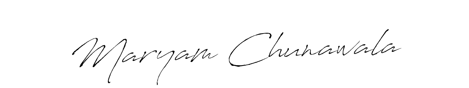 How to make Maryam Chunawala signature? Antro_Vectra is a professional autograph style. Create handwritten signature for Maryam Chunawala name. Maryam Chunawala signature style 6 images and pictures png