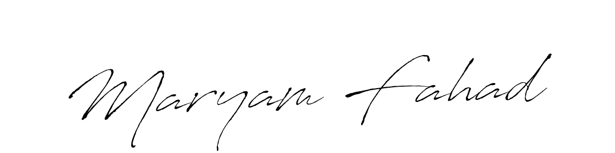 How to make Maryam Fahad signature? Antro_Vectra is a professional autograph style. Create handwritten signature for Maryam Fahad name. Maryam Fahad signature style 6 images and pictures png
