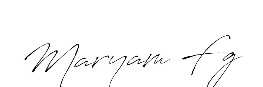 Maryam Fg stylish signature style. Best Handwritten Sign (Antro_Vectra) for my name. Handwritten Signature Collection Ideas for my name Maryam Fg. Maryam Fg signature style 6 images and pictures png