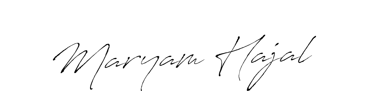 Also we have Maryam Hajal name is the best signature style. Create professional handwritten signature collection using Antro_Vectra autograph style. Maryam Hajal signature style 6 images and pictures png