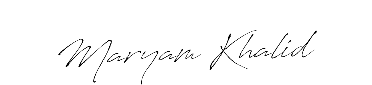 You can use this online signature creator to create a handwritten signature for the name Maryam Khalid. This is the best online autograph maker. Maryam Khalid signature style 6 images and pictures png