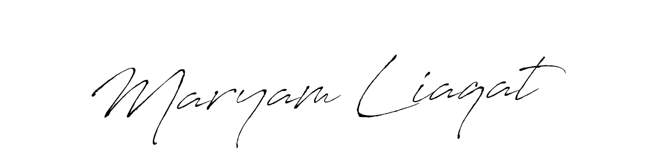 Antro_Vectra is a professional signature style that is perfect for those who want to add a touch of class to their signature. It is also a great choice for those who want to make their signature more unique. Get Maryam Liaqat name to fancy signature for free. Maryam Liaqat signature style 6 images and pictures png