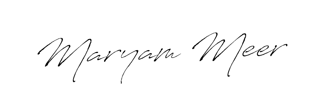 Use a signature maker to create a handwritten signature online. With this signature software, you can design (Antro_Vectra) your own signature for name Maryam Meer. Maryam Meer signature style 6 images and pictures png