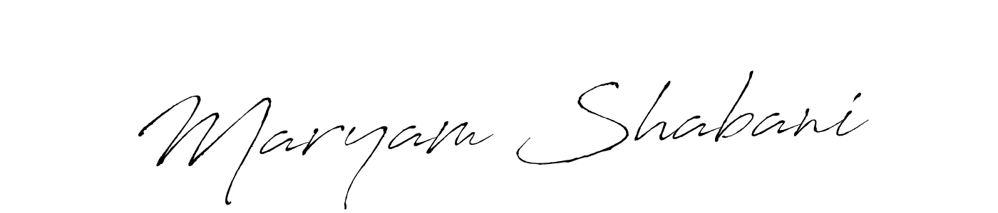 Also You can easily find your signature by using the search form. We will create Maryam Shabani name handwritten signature images for you free of cost using Antro_Vectra sign style. Maryam Shabani signature style 6 images and pictures png