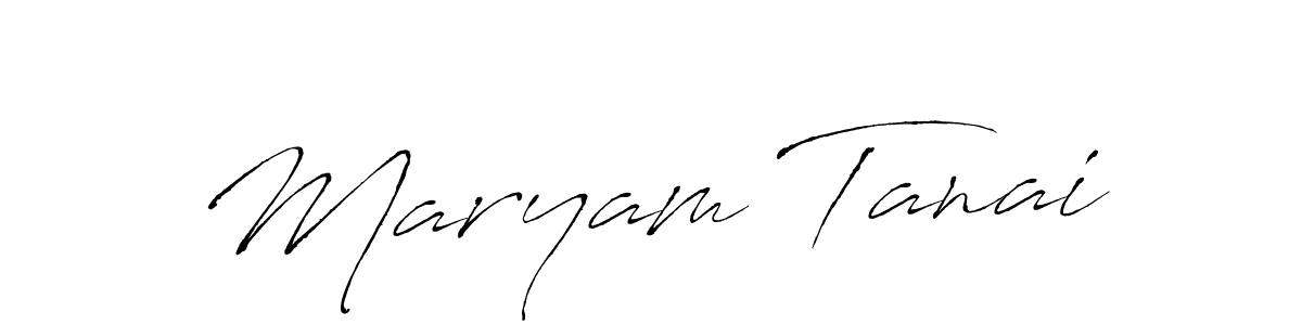 Maryam Tanai stylish signature style. Best Handwritten Sign (Antro_Vectra) for my name. Handwritten Signature Collection Ideas for my name Maryam Tanai. Maryam Tanai signature style 6 images and pictures png