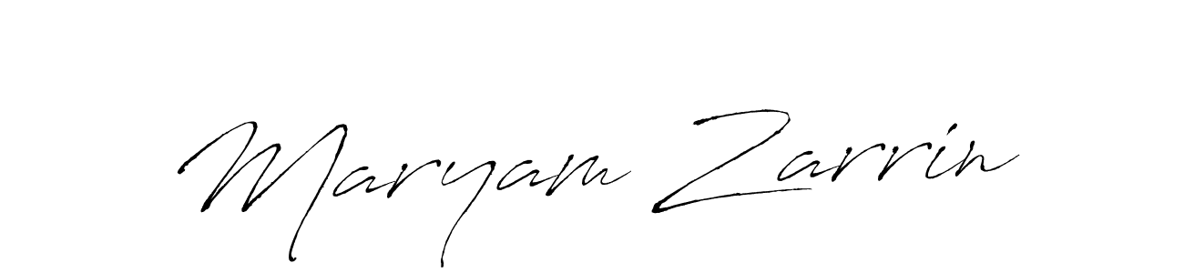 Make a beautiful signature design for name Maryam Zarrin. With this signature (Antro_Vectra) style, you can create a handwritten signature for free. Maryam Zarrin signature style 6 images and pictures png