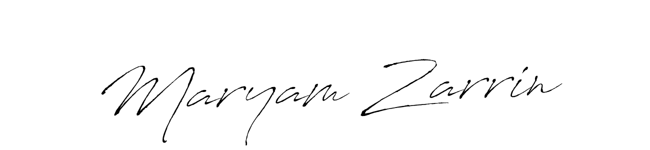 Make a beautiful signature design for name Maryam Zarrin. With this signature (Antro_Vectra) style, you can create a handwritten signature for free. Maryam Zarrin signature style 6 images and pictures png