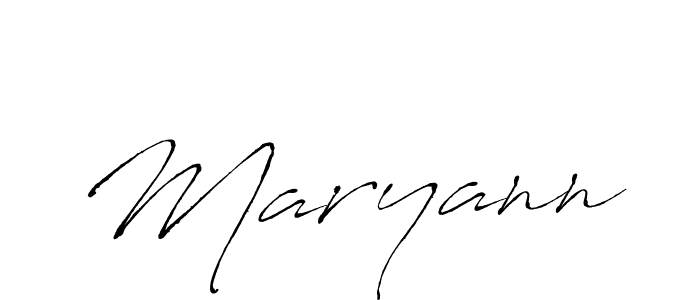 Maryann stylish signature style. Best Handwritten Sign (Antro_Vectra) for my name. Handwritten Signature Collection Ideas for my name Maryann. Maryann signature style 6 images and pictures png