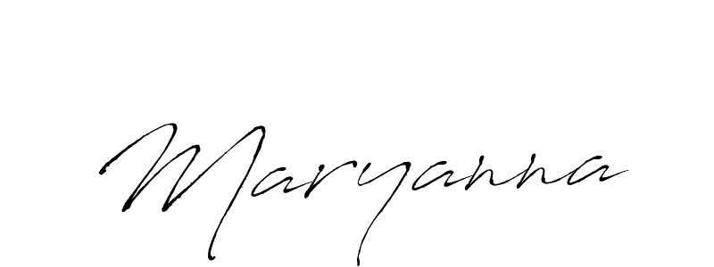 Make a beautiful signature design for name Maryanna. With this signature (Antro_Vectra) style, you can create a handwritten signature for free. Maryanna signature style 6 images and pictures png