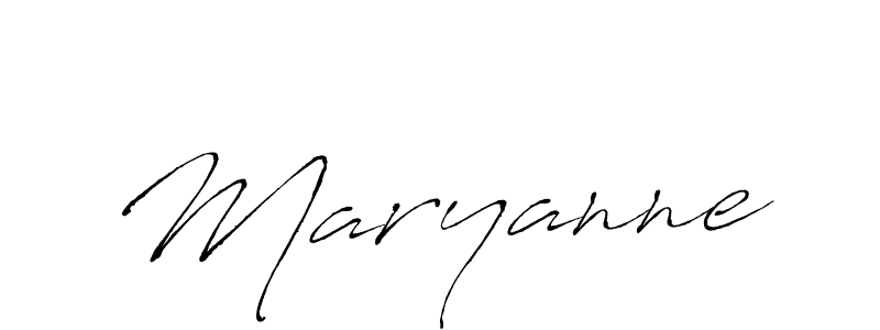 Maryanne stylish signature style. Best Handwritten Sign (Antro_Vectra) for my name. Handwritten Signature Collection Ideas for my name Maryanne. Maryanne signature style 6 images and pictures png