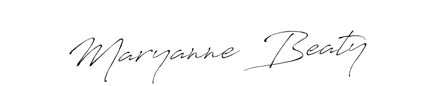 You can use this online signature creator to create a handwritten signature for the name Maryanne  Beaty. This is the best online autograph maker. Maryanne  Beaty signature style 6 images and pictures png