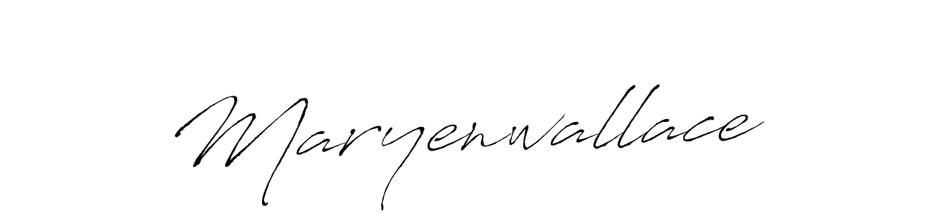 How to make Maryenwallace name signature. Use Antro_Vectra style for creating short signs online. This is the latest handwritten sign. Maryenwallace signature style 6 images and pictures png