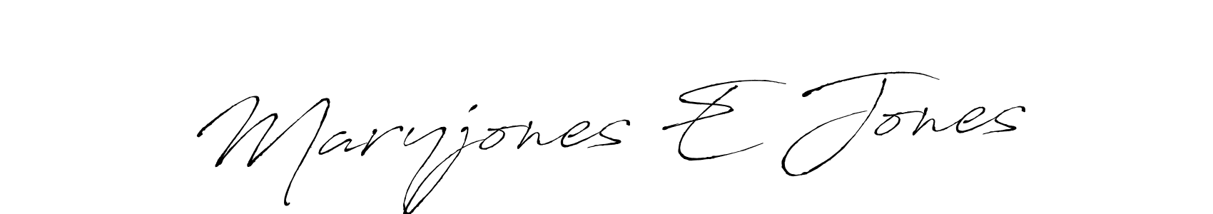How to make Maryjones E Jones signature? Antro_Vectra is a professional autograph style. Create handwritten signature for Maryjones E Jones name. Maryjones E Jones signature style 6 images and pictures png